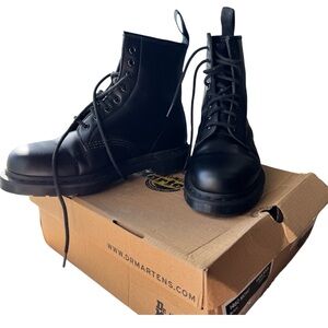 Dr. Martens Men's Black Lace-Up Boots